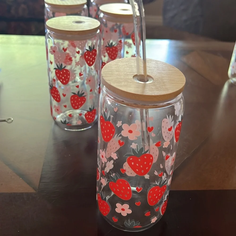Glass tumbler cup mug